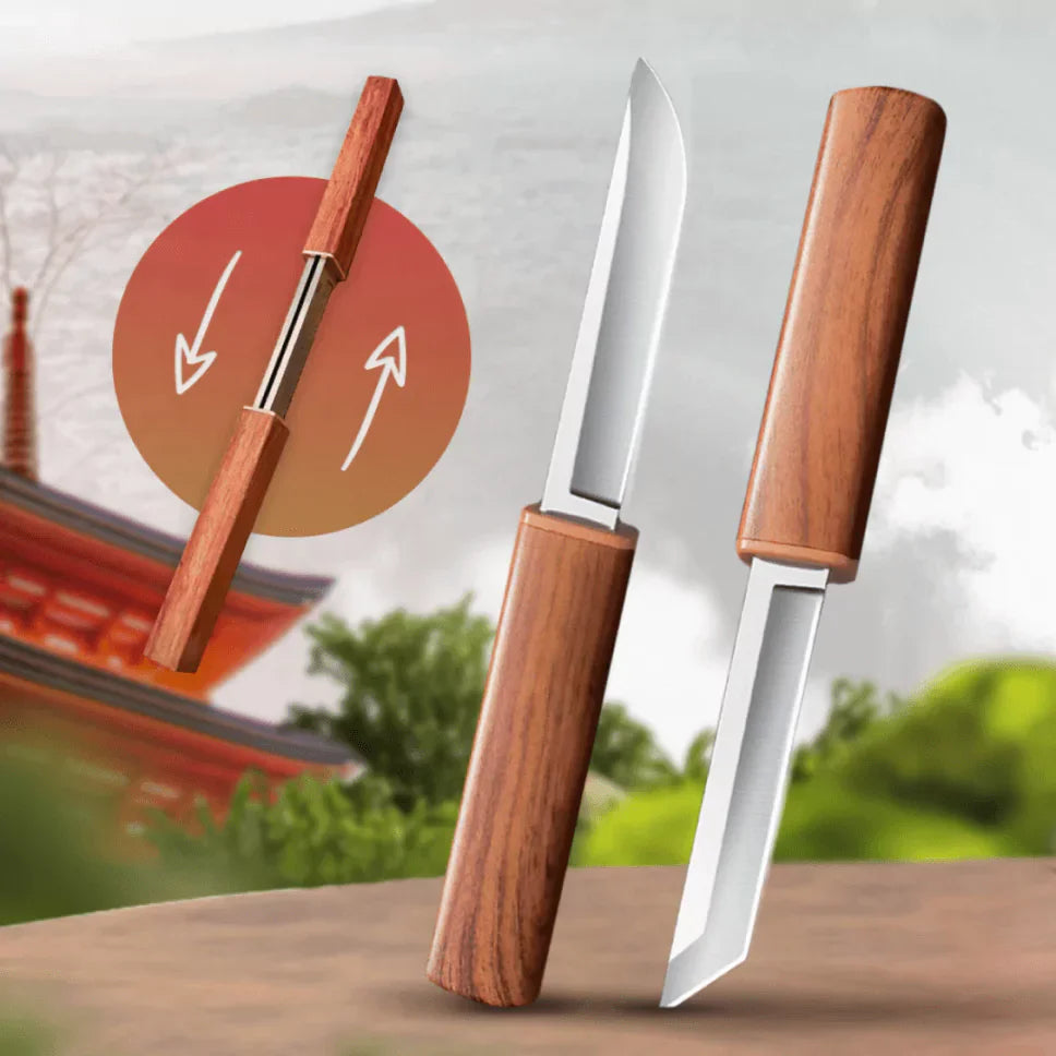 Tanto Dragon Kitchen Knives 2 in 1