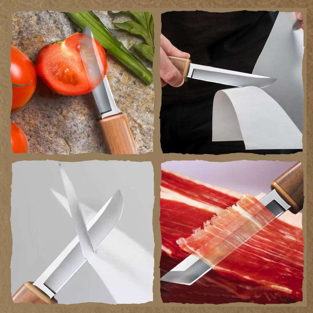 Tanto Dragon Kitchen Knives 2 in 1